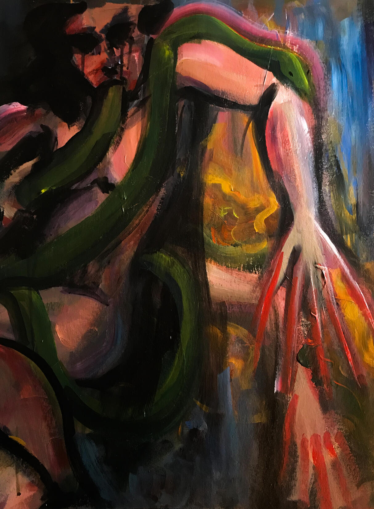 Represents trauma caused by domestic violence